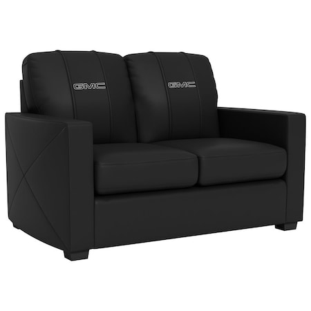 Dreamseat Silver Loveseat with GMC Alternate Logo XZ7759003LSCDBK-PSGMC61055